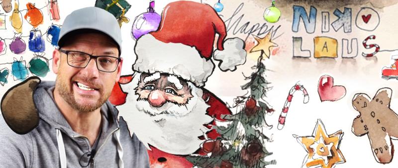 Kompaktworkshop: Weihnachtsmotive sketchen 12:00-14:00 Uhr