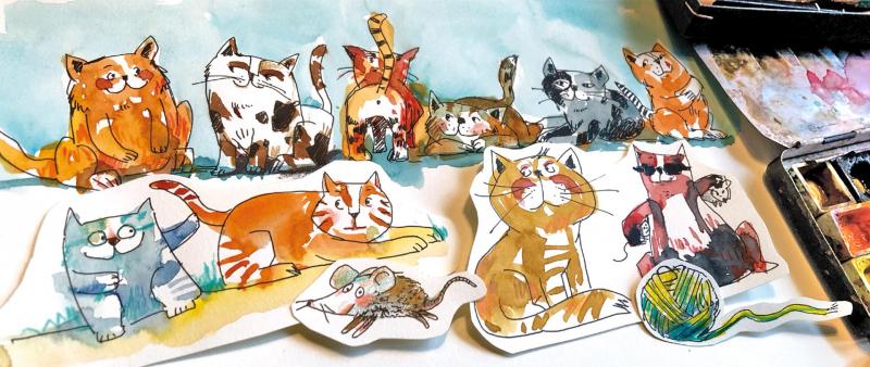 Mit Spaß Zeichnen lernen – Miezen, Kater und Kollegen